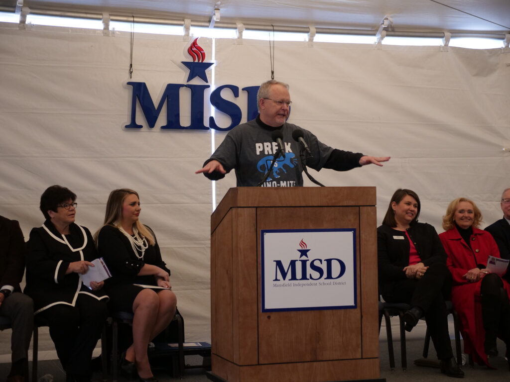 Dr. Jim Vaszauskas Speaking at Ribbon Cutting for Dr. Sarah K Jandrucko Academy for Early Learners