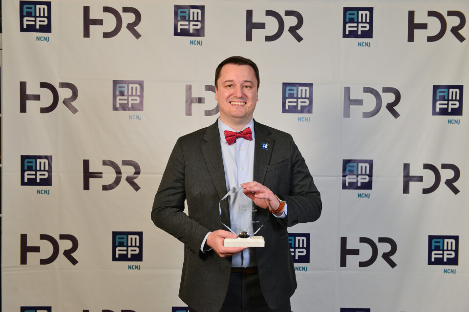 Florim with his Volunteer of the Year Award