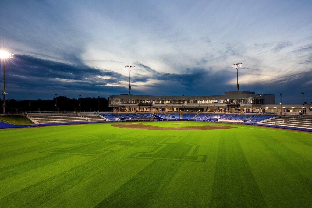 college baseball stadium in the evening|college baseball exercise training room|college baseball club area|college baseball stadium press box|college baseball stadium club seating front desk|college baseball team sofa chairs|college baseball locker room||||||||||||