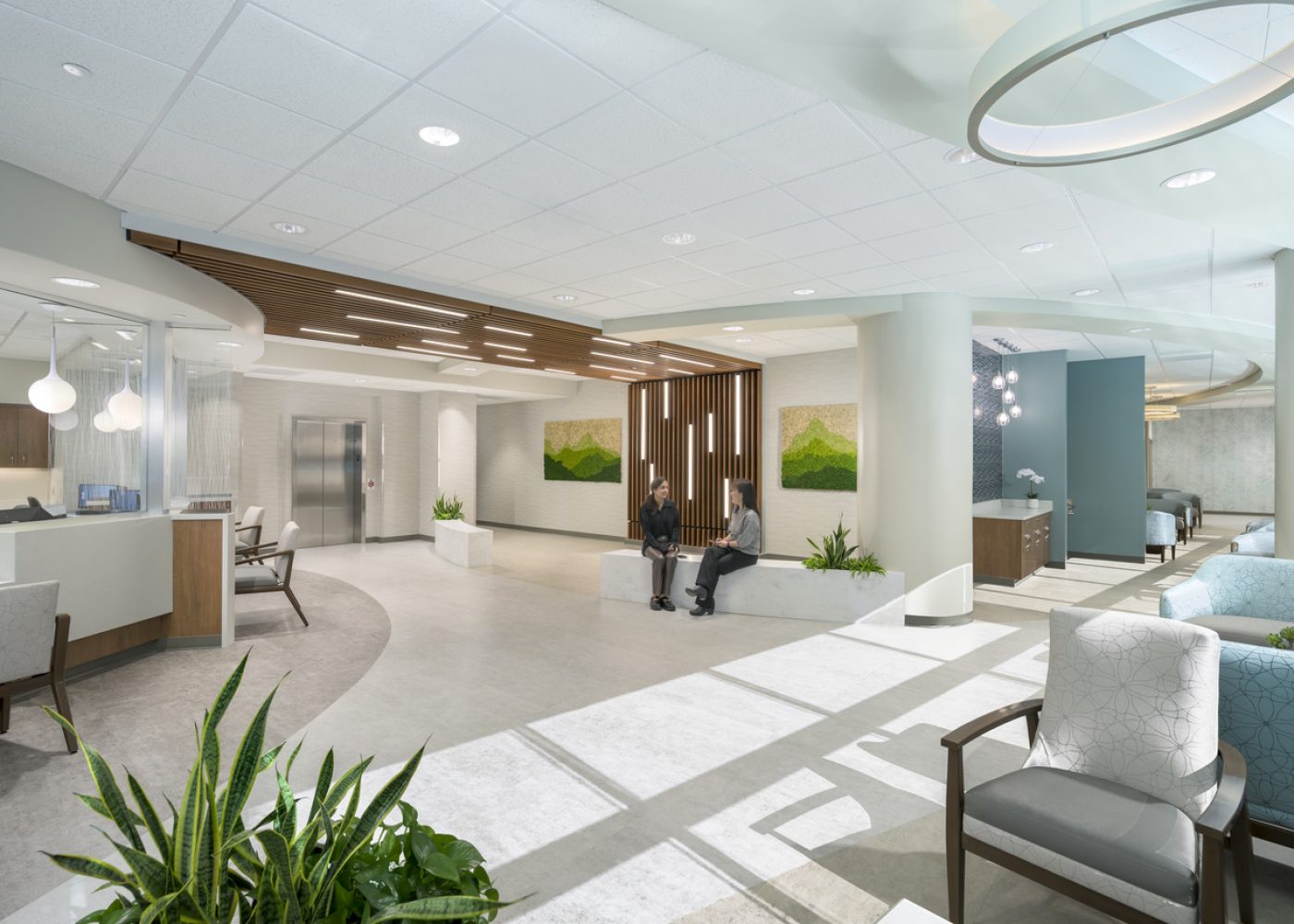 Interior design image of Augusta Health Outpatient Clinic in Fishersville, VA by Jeffrey Sauers of CPI Productions