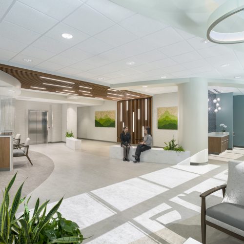 Interior design image of Augusta Health Outpatient Clinic in Fishersville, VA by Jeffrey Sauers of CPI Productions