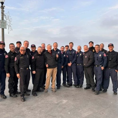 Bruce Enyeart with HBFD