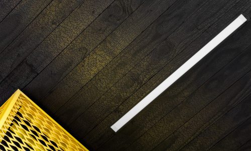 A detail of the burnt wood ceiling feature at Clark County Fire Station 61 in Las Vegas, NV.