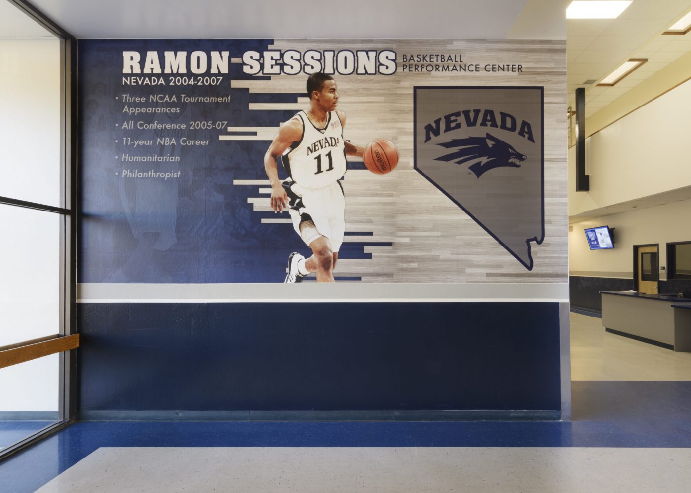 Entrance wall graphic