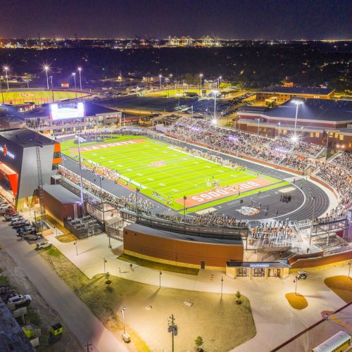 La Porte Bulldog Stadium - Aerials - La Porte, TX 082925