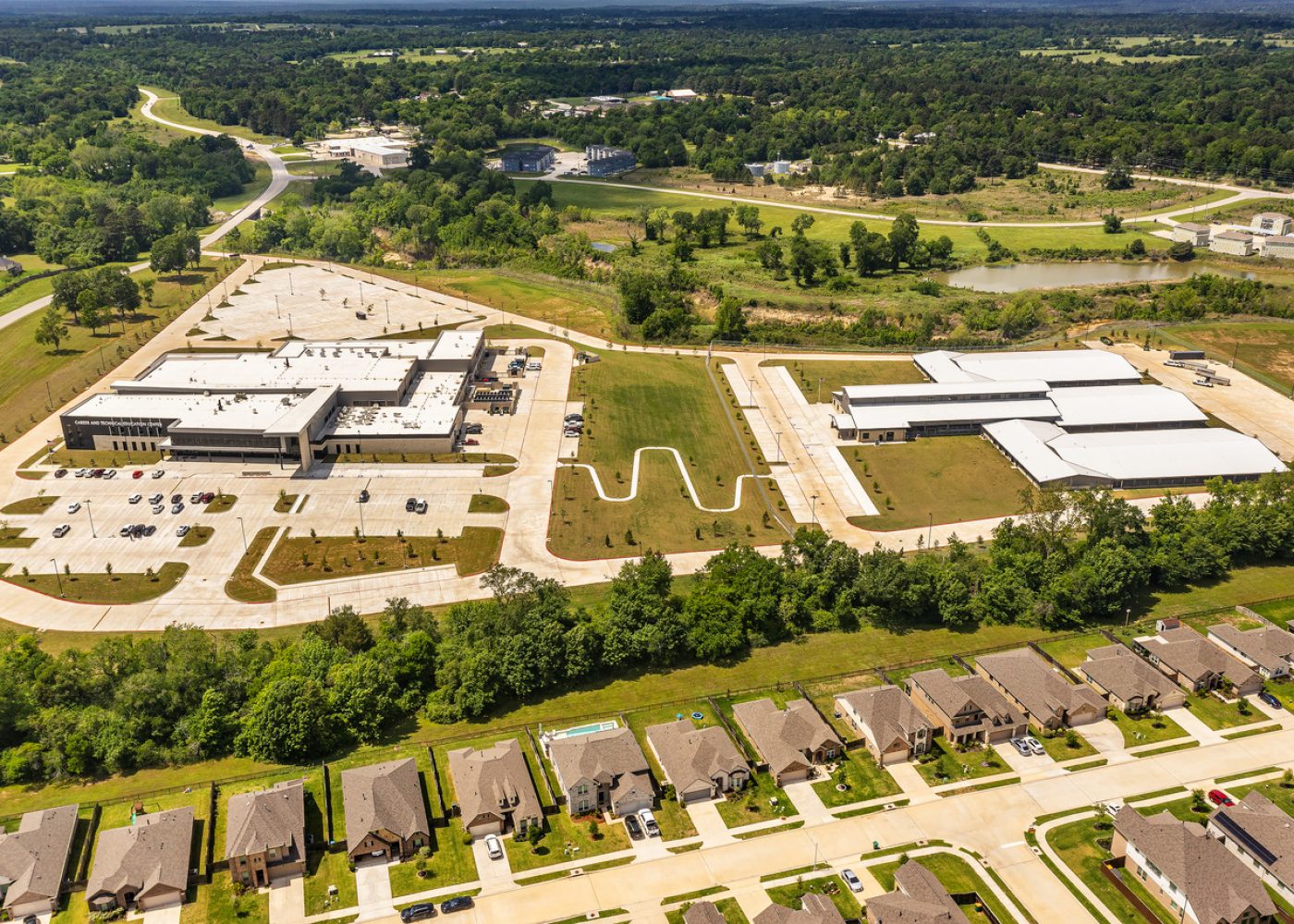 Montgomery ISD District CTE Center - AERIALS - Montgomery, TX 041626