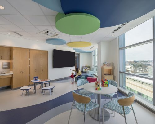 Interior design image of Inova Loudoun Hospital 6th  Floor by Carson King of CPI Productions