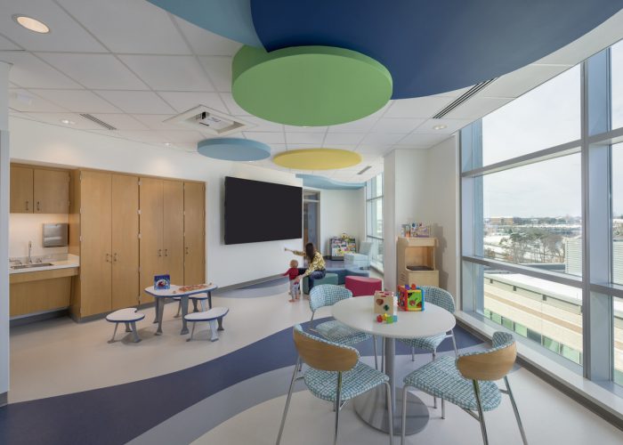 Interior design image of Inova Loudoun Hospital 6th  Floor by Carson King of CPI Productions