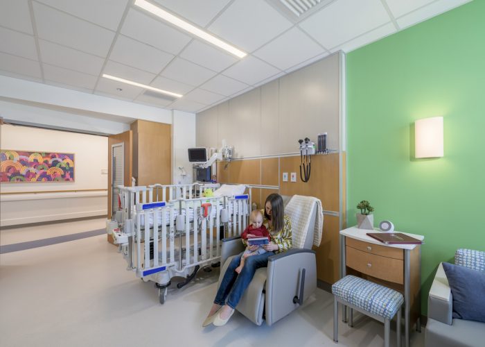 Interior design image of Inova Loudoun Hospital 6th  Floor by Jeffrey Sauers of CPI Productions