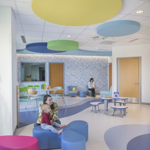 Interior design image of Inova Loudoun Hospital 6th  Floor by Carson King of CPI Productions
