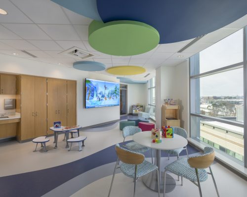 Interior design image of Inova Loudoun Hospital 6th  Floor by Carson King of CPI Productions