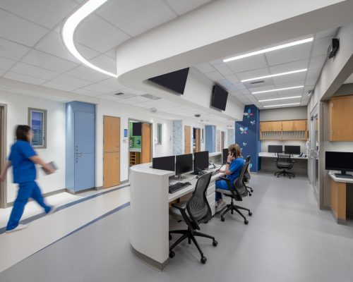 Interior design image of Inova Loudoun Hospital 6th  Floor by Carson King of CPI Productions