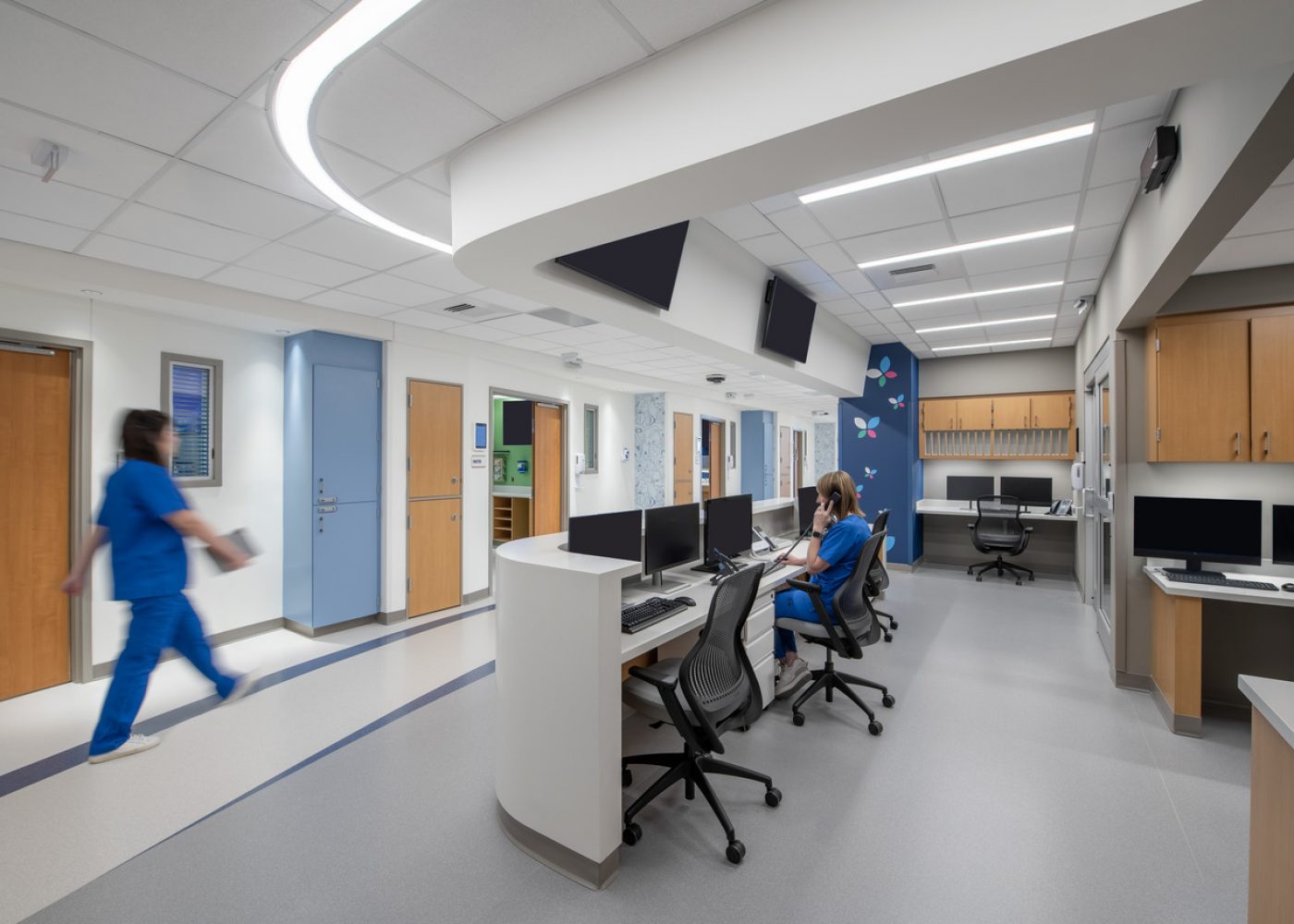 Interior design image of Inova Loudoun Hospital 6th  Floor by Carson King of CPI Productions