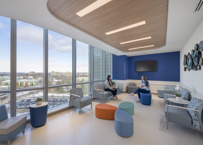 Interior design image of Inova Loudoun Hospital 6th  Floor by Jeffrey Sauers of CPI Productions