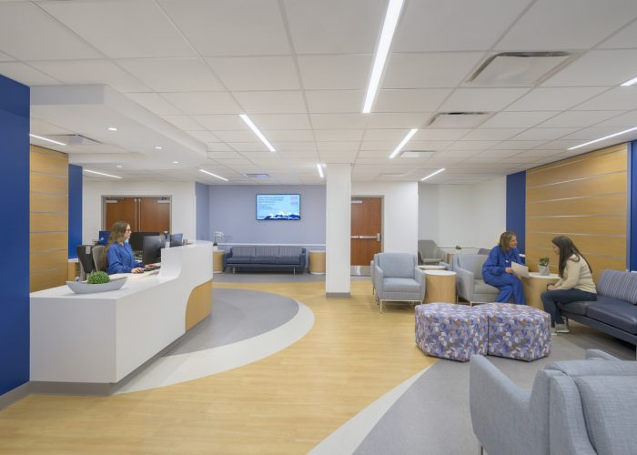 Interior design image of Inova Woodburn Orthopedic Ambulatory Surgery Center in Annandale VA by Jeffrey Sauers of CPI Productions
