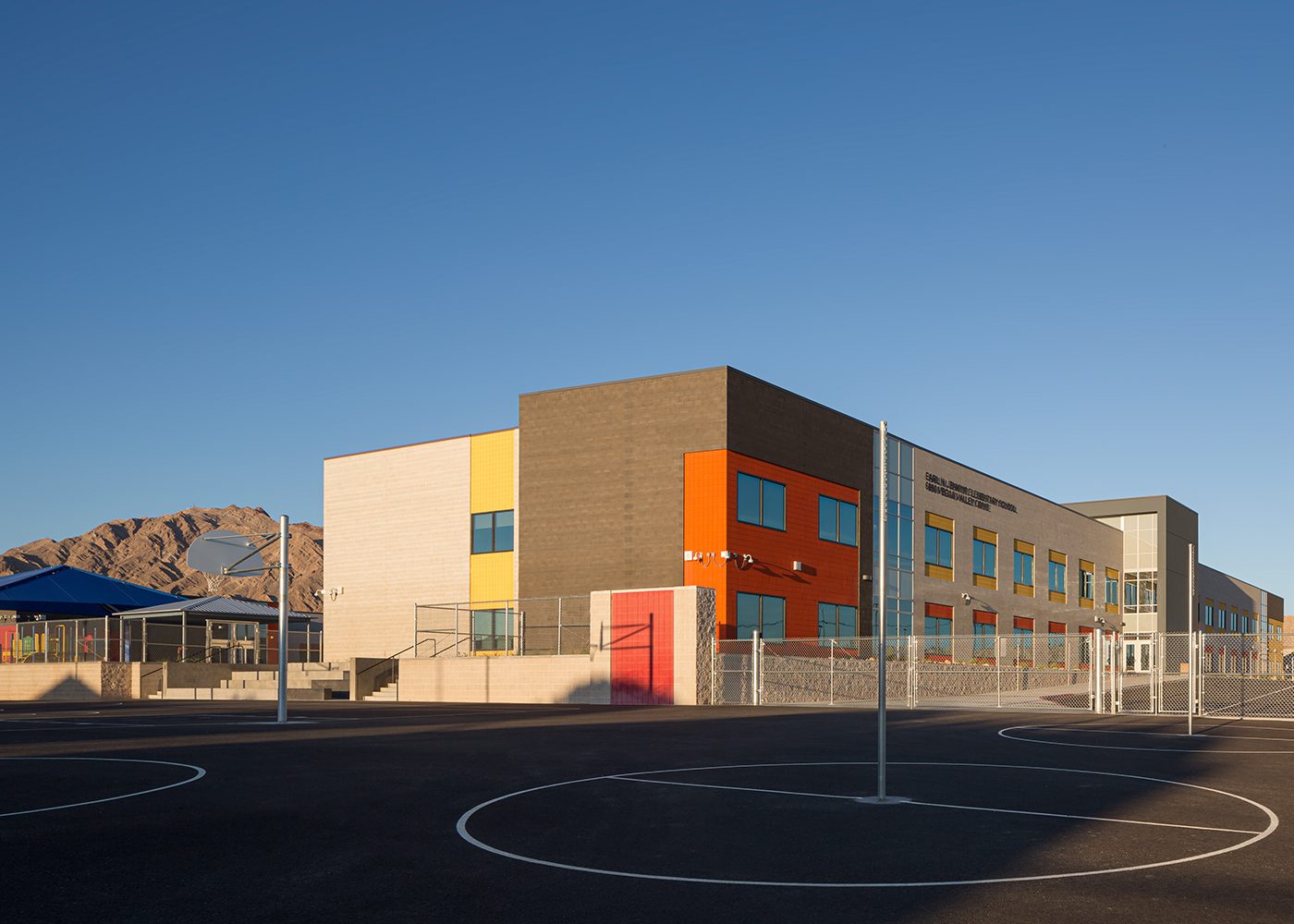 A view of the playground at Jenkins Elementary School in Las Vegas, NV.