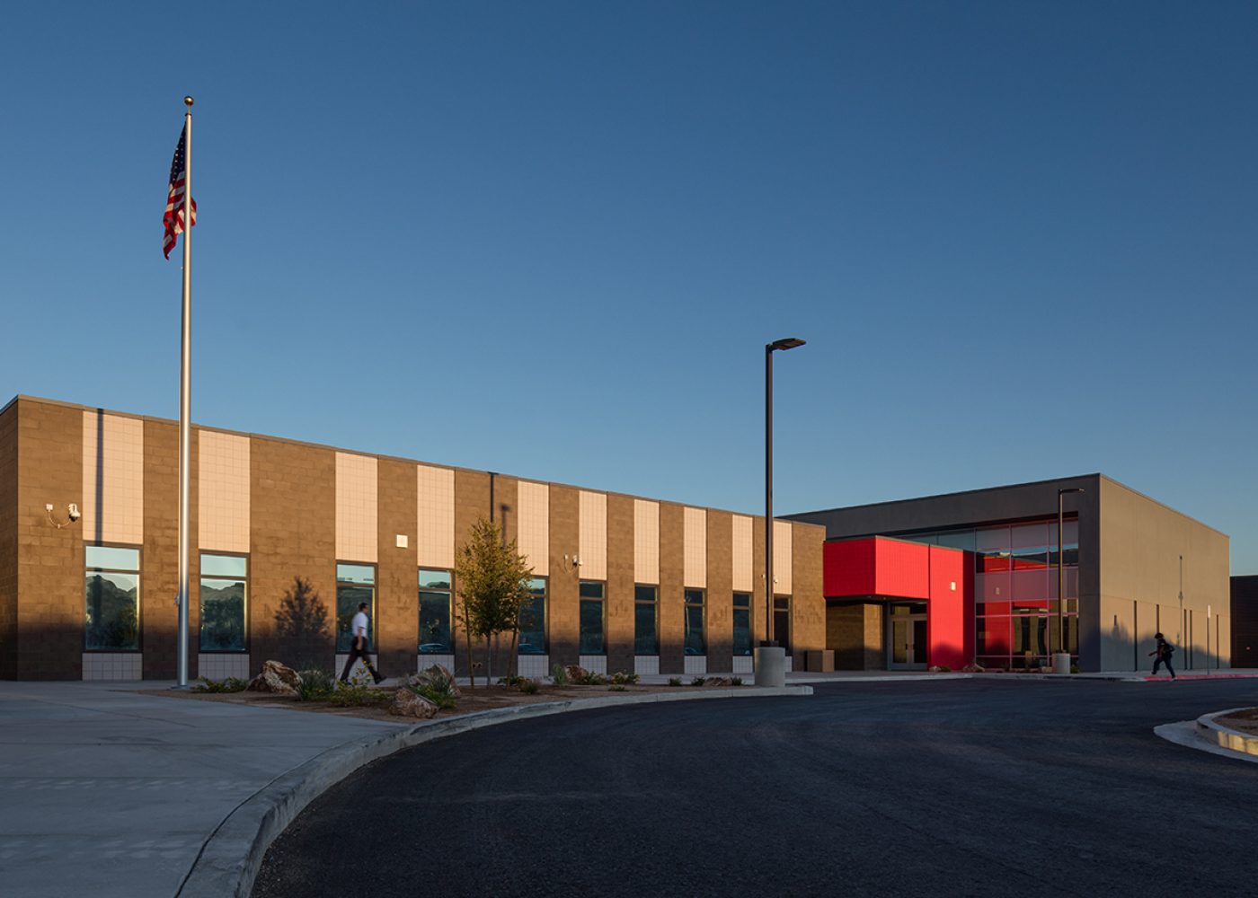 The main entrance to Jenkins Elementary School in Las Vegas, NV.