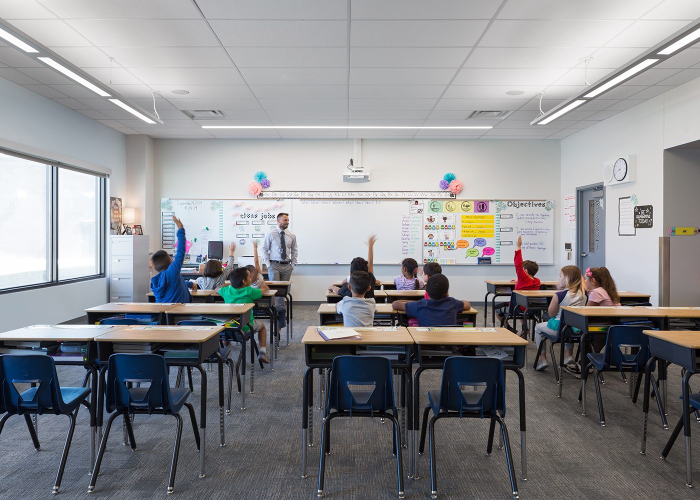 A typical classroom in Jenkins Elementary School in Las Vegas, NV.