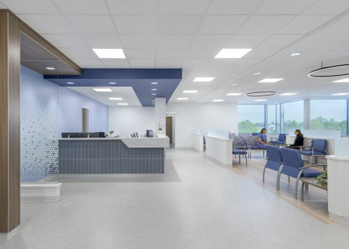 Interior design image of Mary Washington Hospital Tompkins Martin Plaza 4th Floor in Fredericksburg VA by Jeffrey Sauers of CPI Productions