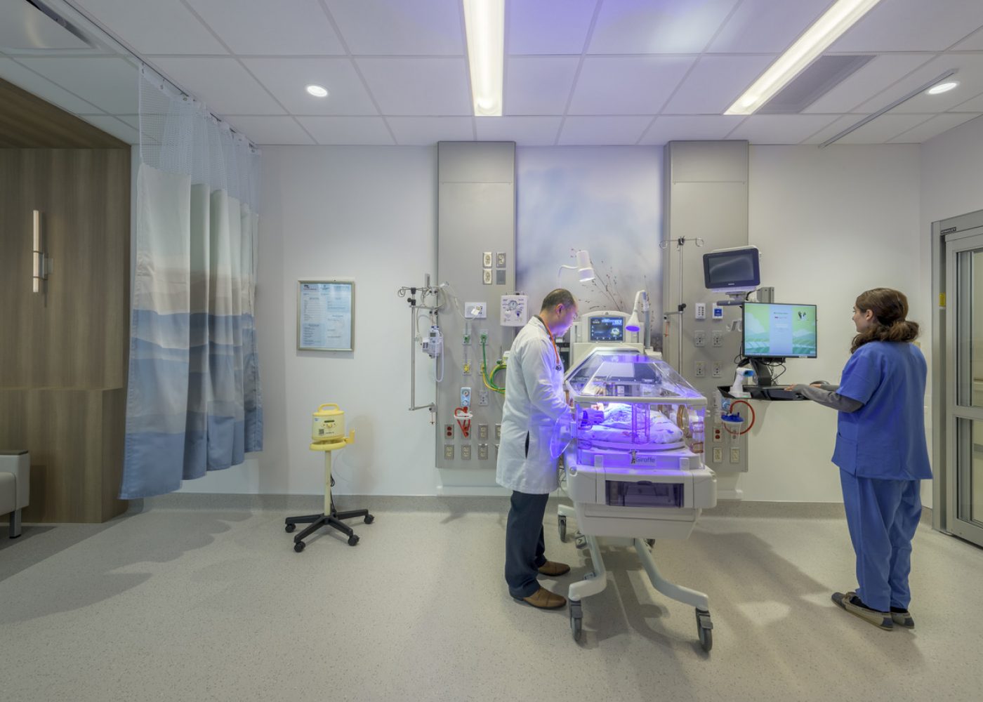 Interior design image of Mary Washington Hospital NICU in Fredericksburg VA by Jeffrey Sauers of CPI Productions