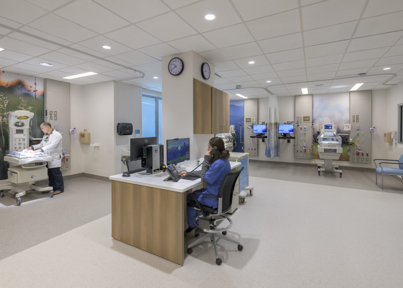 Interior design image of Mary Washington Hospital NICU in Fredericksburg VA by Jeffrey Sauers of CPI Productions
