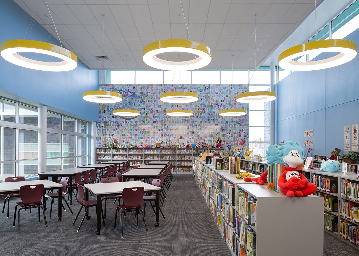 The library at Ullom Elementary School in Las Vegas, NV.