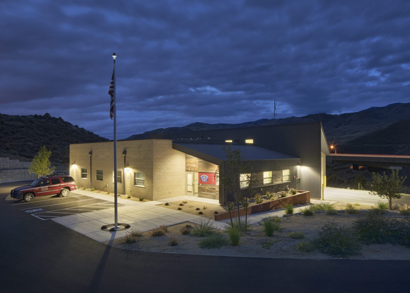 Mogul Fire Station architecture photography exterior