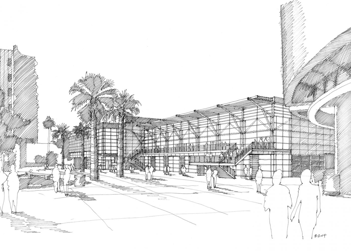 university-of-nevada-las-vegas-student-union-sketch-2